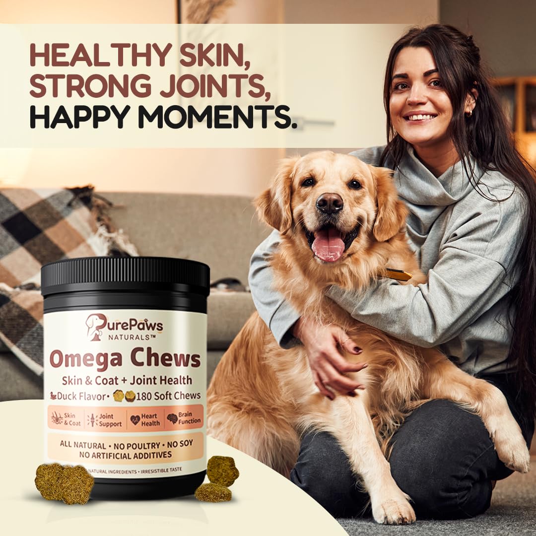 Omega-3 Dog Chews – Krill Oil & Green-Lipped Mussel | PurePaws Naturals